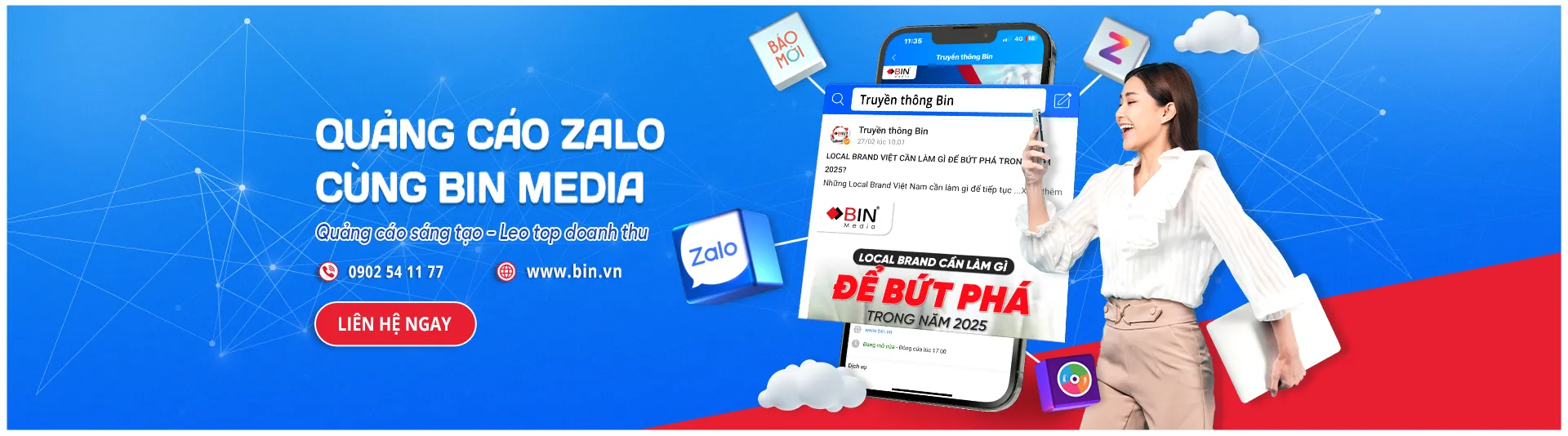 Quảng cáo Zalo cùng Bin Media